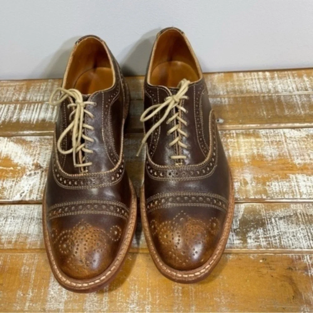 Allen Edmonds Strandmok Cap-toe Oxford with Dainite Rubber Sole Size 8